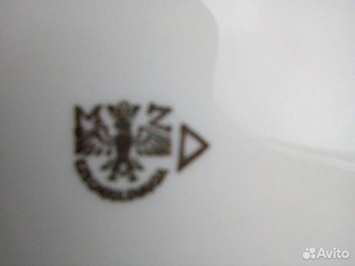 Тарелка настенная. Градец- Кралове. Фарфор MZ