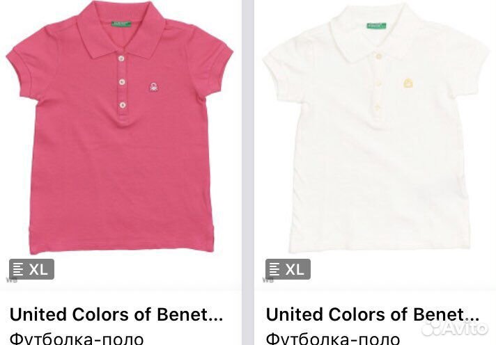 Футболки поло Benetton и кофты Junior Republic 150