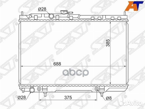 Радиатор Nissan Almera Classic 06-12 SG-NS0001