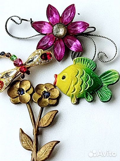 Винтажная брошь