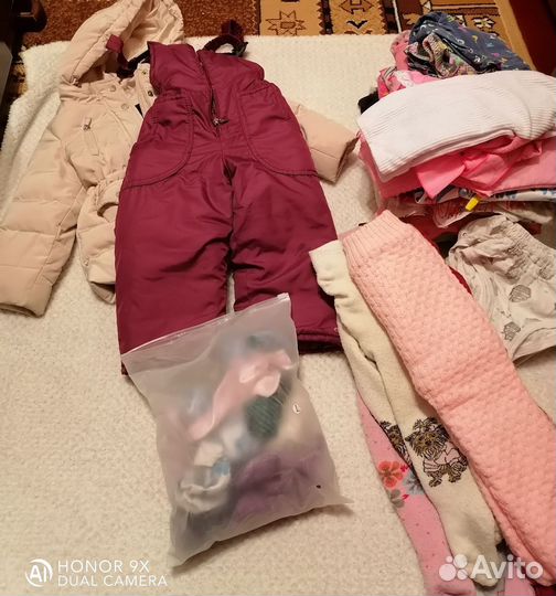 Вещи пакетом на девочку размер 80 86