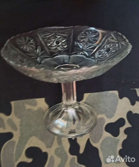 Ваза для фруктов на ножке СССР