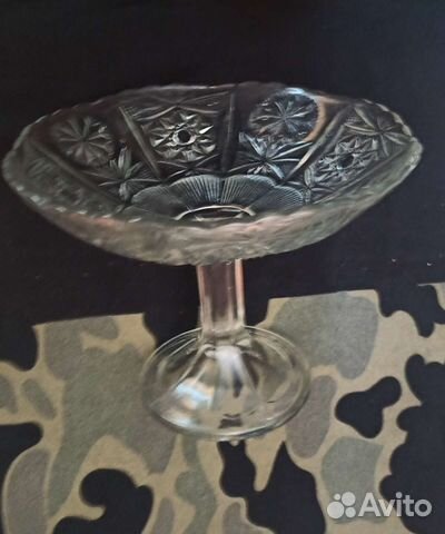 Ваза для фруктов на ножке СССР