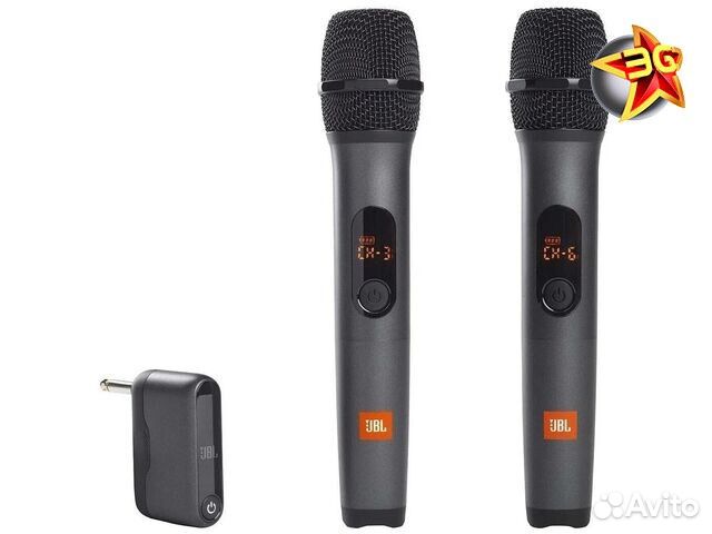 Микрофон JBL Wireless Microphone Set Black комплек