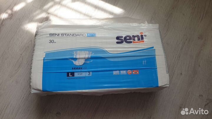Памперсы для взрослых seni l 30 шт