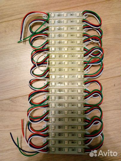 Светодиодный модуль RGB, SMD 5050, 3 LED, 0.72W