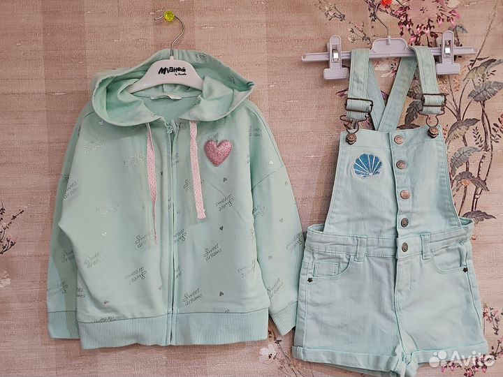 Фирменная одежда пакетом на девочку 104-110 размер