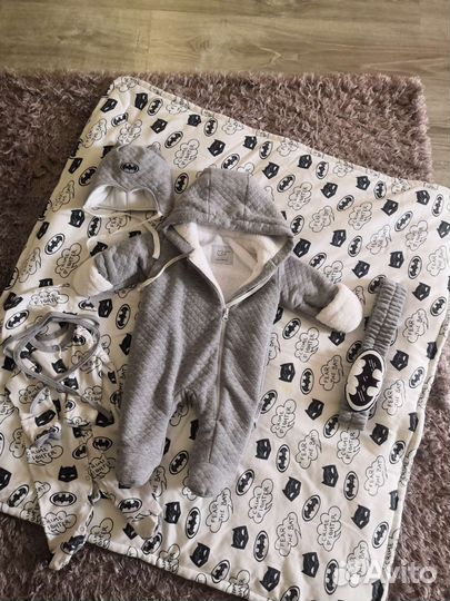 Конверт на выписку для мальчика зимний