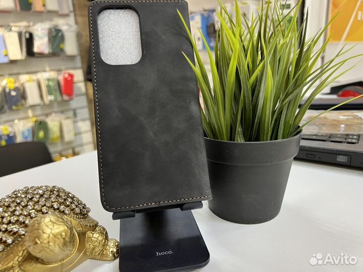 Чехол книжка Samsung A33 бархат черный