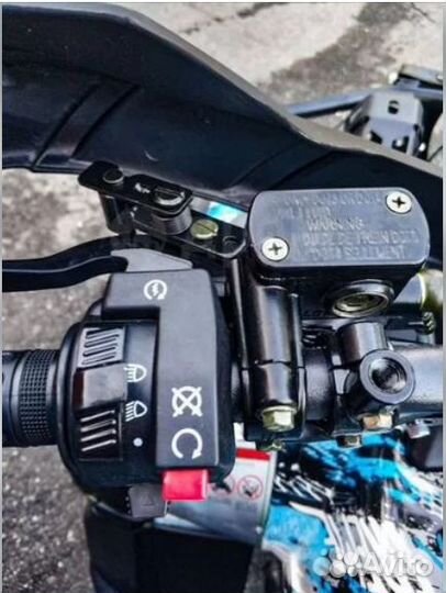 Квадроцикл Grizzly 200cc сине-белый