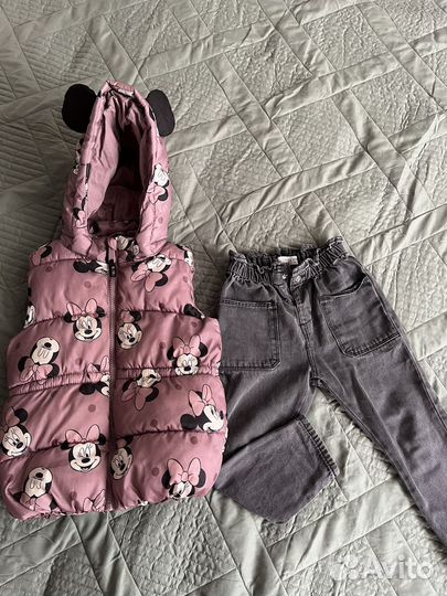 Пакет вещей 104 жилетка hm и джинсы Зара