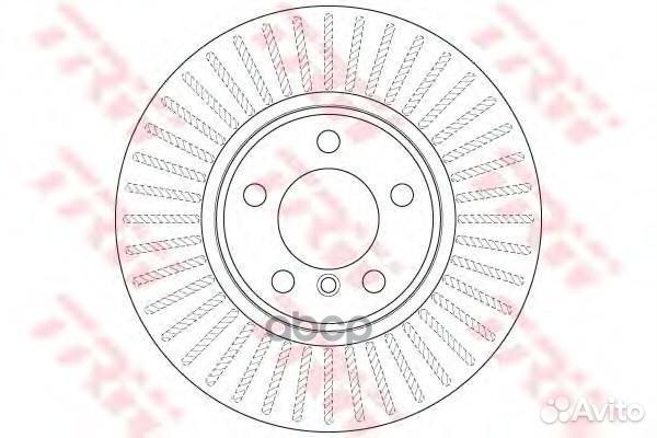 Диск тормозной передний TRW DF8050 DF8050 TRW