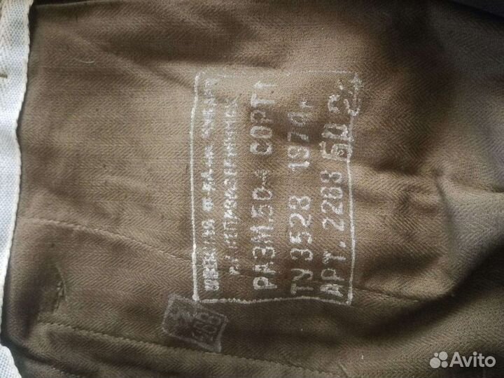 Брюки- голифе офицера кгб 1974 год