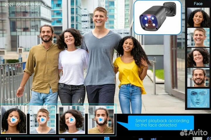 Комплект видеонаблюдения POE 8MP