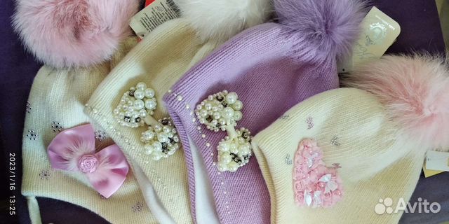 Детские шапки для девочек,весна