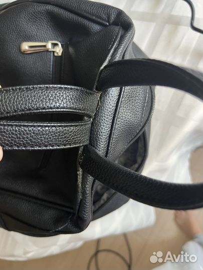 Рюкзак черный школьный кожа