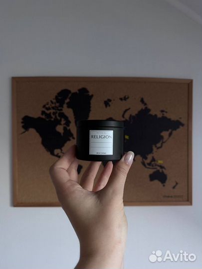 Ароматическая свеча ручной работы