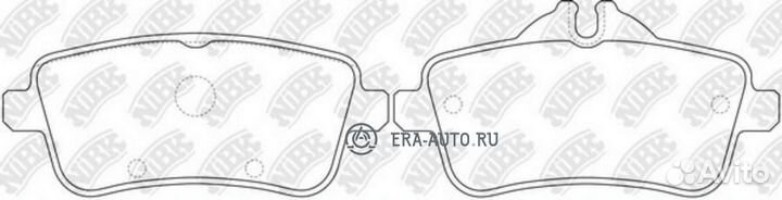 Nibk PN31011 Колодки тормозные дисковые mercedes G