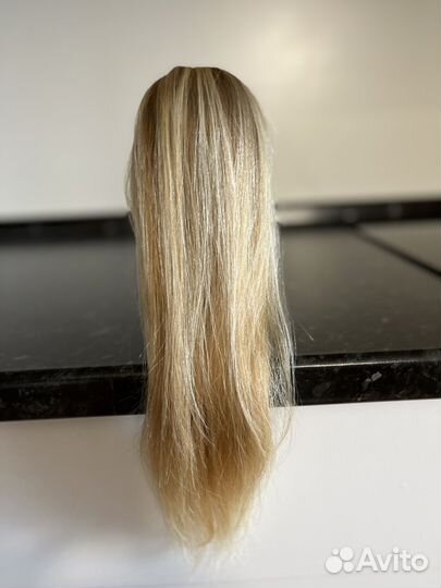 Хвост из натуральных волос