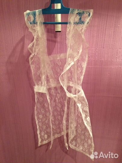 Белый школьный фартук