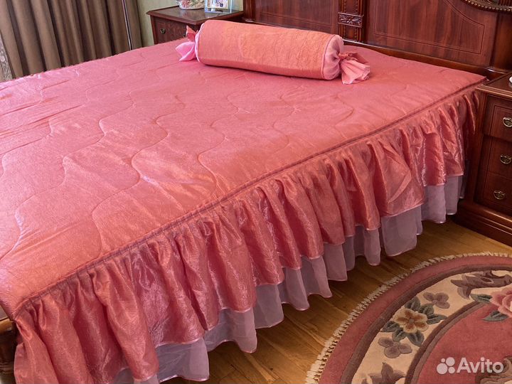 Комплект шторы и покрывало