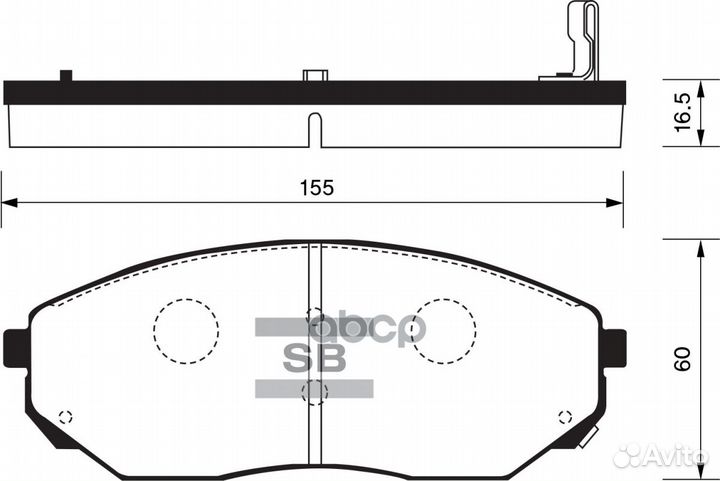 SP1153SNS 1041 02 колодки дисковые п Kia sorento