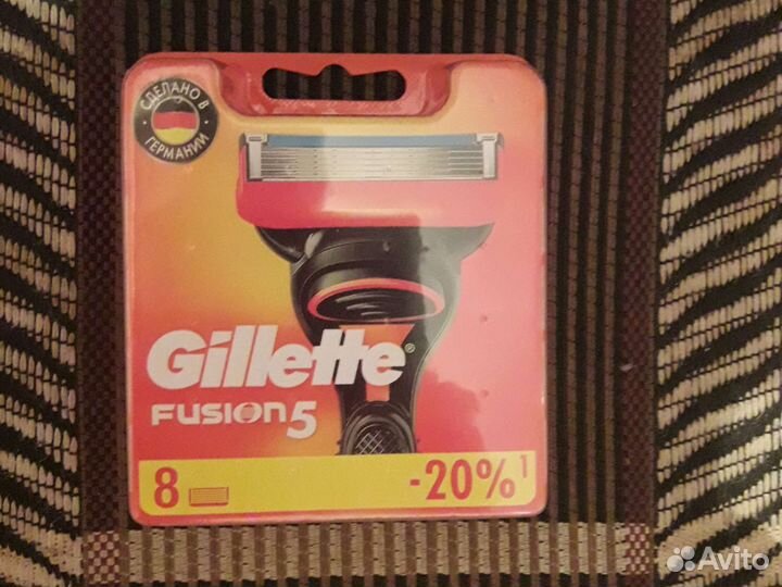 Сменные кассеты gillette fusion 5/8шт