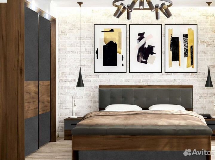 Новая Тумба прикроватная с двумя ящиками 