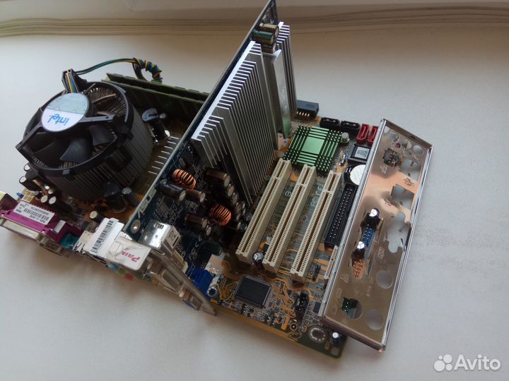 S-775 Asus p5gpl-X и P5GV-MX в комплекте