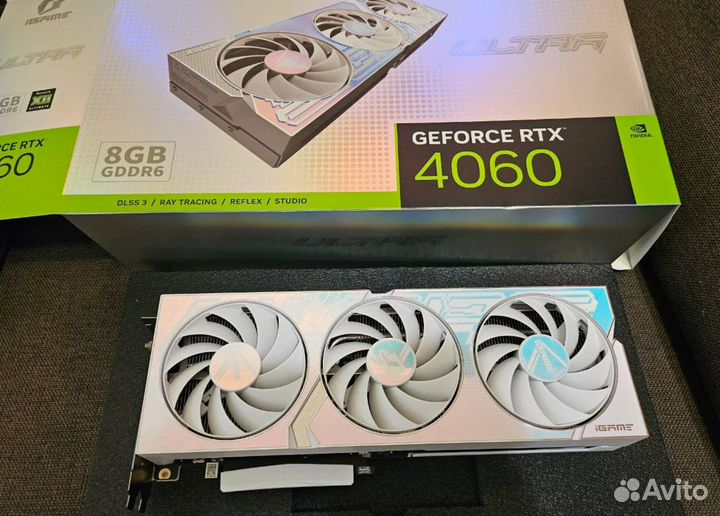 Colorful RTX 4060 Ultra W OC 8GB white, белая