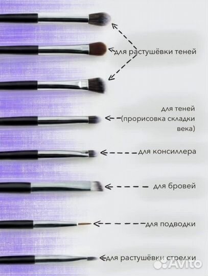 Профессиональный набор кистей для макияжа