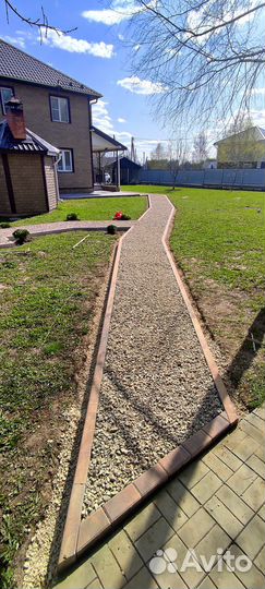 Укладка тротуарной плитки,укладка брусчатки,бордюр