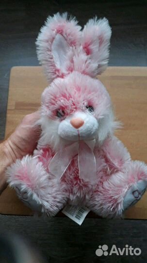 Мягкая игрушка Розовый Заяц