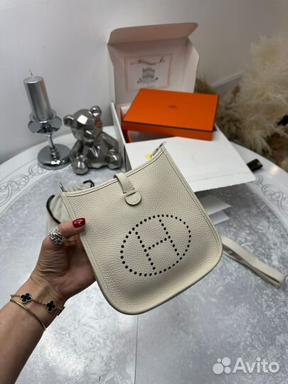 Сумка hermes натуральная кожа