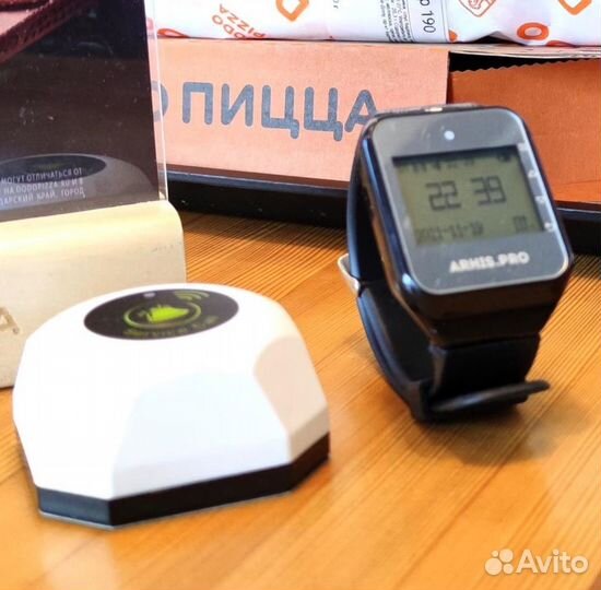 Беспроводная система/кнопка вызова официанта часы