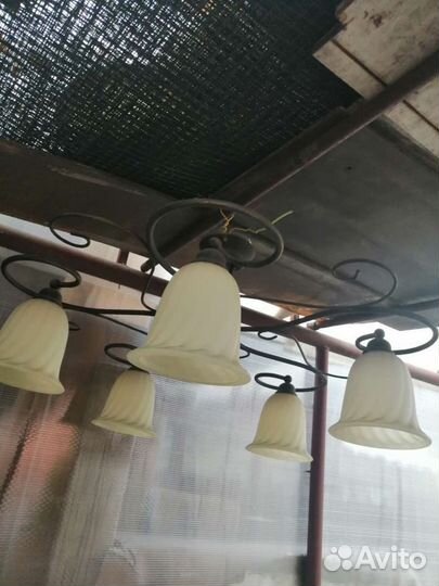 Люстра потолочная бу