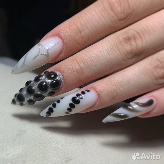 Маникюр наращивание