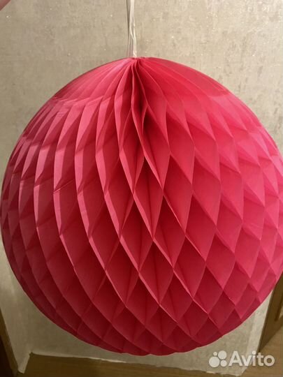 Украшение для праздника шар бумажный икеа