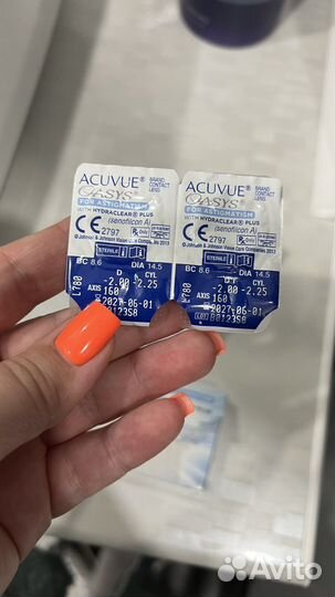 Линзы acuvue oasys astigmatism