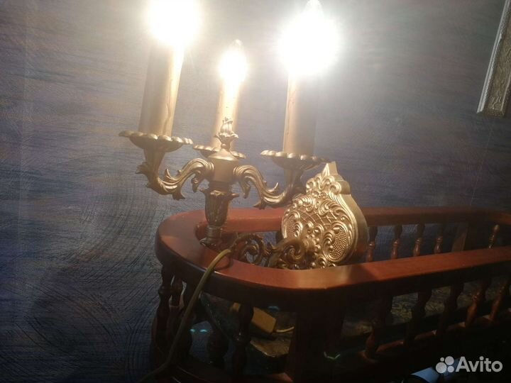 Светильник трехрожковый бра СССР