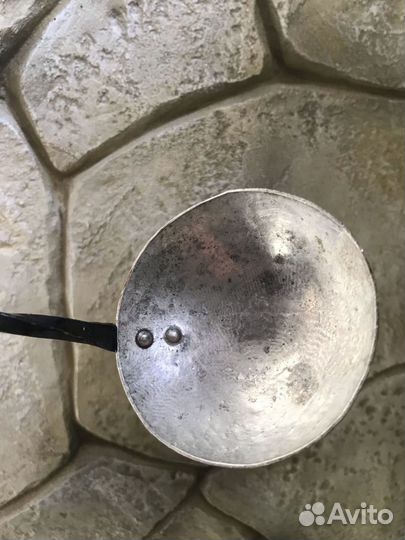 Черпак, половник медный, винтаж. Швеция