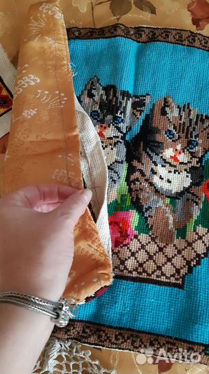 Наволочка ручная работа, скатерть,салфетки