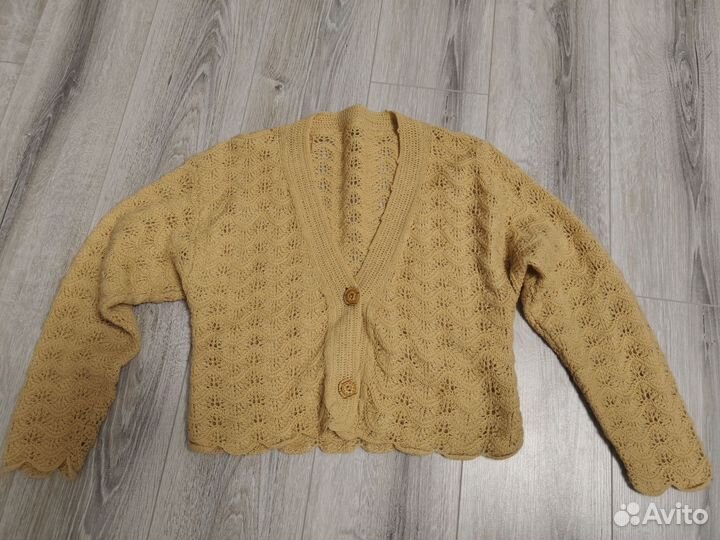 Кардиган шерстяной ручная работа