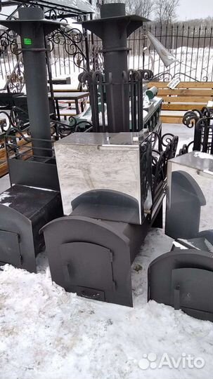 Банные печи из толстого металла