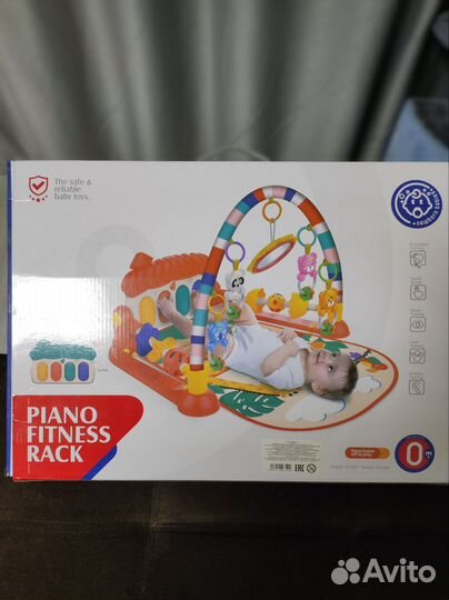 Развивающий коврик с пианино новый