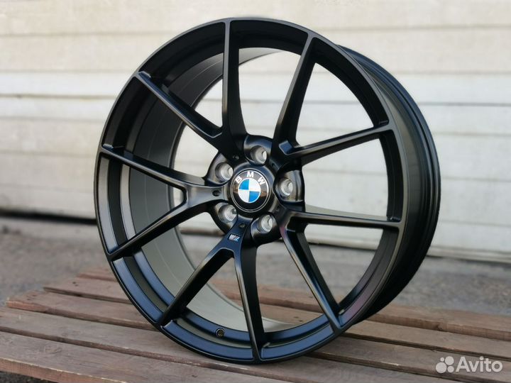 Одноширокие bmw 763M диски r18 5x120 Satin Black