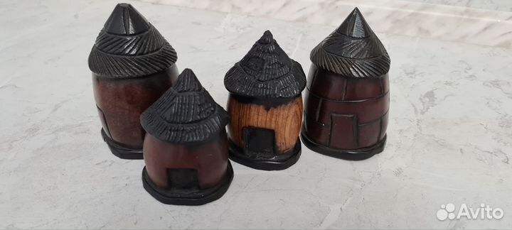 Фигурка африканский дом хижина, ручная работа