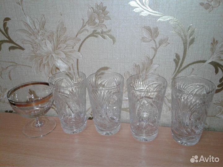 Фужеры стопки рюмки стаканы хрусталь