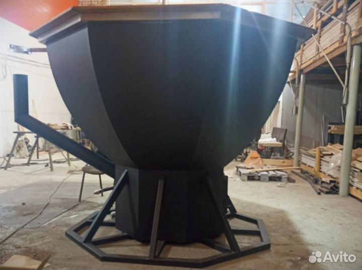 Чан на 6-8 чел, нержавейка aisi 304, 8 граней