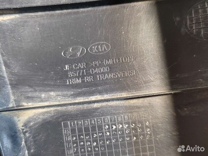 Обшивка задней панели Kia Optima 4